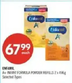 Shoppers Drug Mart Enfamil A+ infant formula powder refills offer