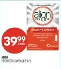 Shoppers Drug Mart Align probiotic capsules offer