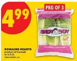 No Frills Andy boy romaine hearts offer
