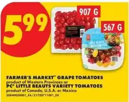 No Frills Farmer's Market grape tomatoes offer
