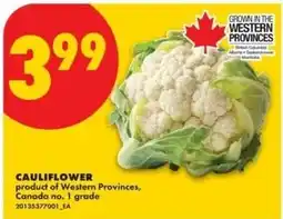 No Frills Cauliflower offer