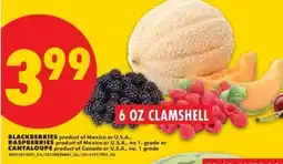 No Frills Blackberries raspberries cantaloupe offer