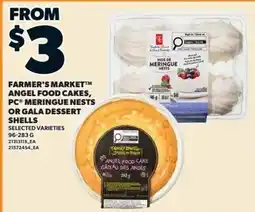 Zehrs Markets Farmer's Market angel food cakes, pc meringue nests or gala dessert shells offer