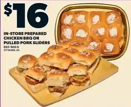 Zehrs Markets In-store prepared chicken bbq or pulled pork sliders offer