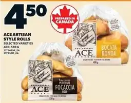 Zehrs Markets Ace artisan style rolls offer
