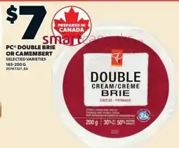Zehrs Markets PC double cream brie offer