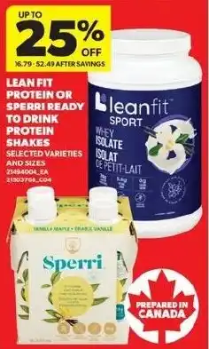 Real Canadian Superstore Lean Fit Sport Water Isolate offer