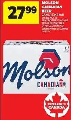 Real Canadian Superstore Molson canadian beer offer