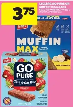 Real Canadian Superstore Lecleer go pure or muffin max bars offer