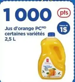 Maxi PC orange juice offer
