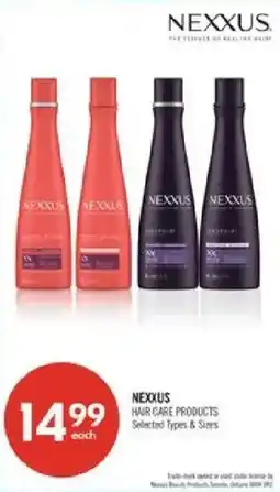 Shoppers Drug Mart Nexxus hair care products offer