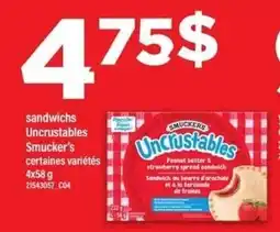 Maxi Smucker's Uncrustables offer