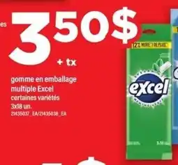 Maxi excel gumme en emballage multiple offer