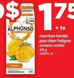 Maxi Alphonso nourriture humide pour chien Pedigree certaines variétés offer