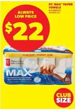 Real Canadian Superstore PC paper towels offer
