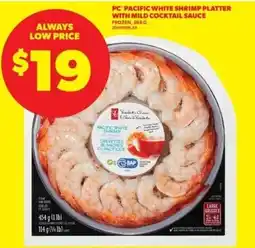Real Canadian Superstore PC Pacific white shrimp platter offer