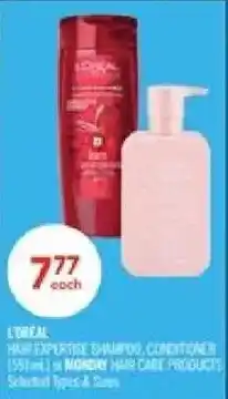 Shoppers Drug Mart L'oreal hair expertise shampoo, conditioner offer