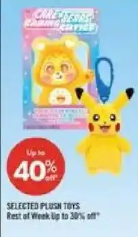 Shoppers Drug Mart Selected plush toys offer