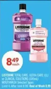 Shoppers Drug Mart Listerine total care ultra care offer