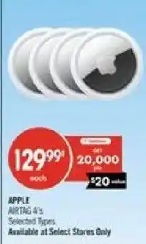 Shoppers Drug Mart Apple AirTag 4's offer
