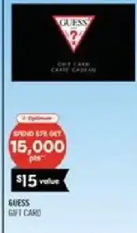 Shoppers Drug Mart Guess gift card offer