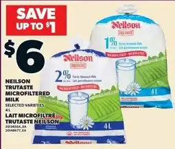 Loblaws Neilson trutaste microfiltered milk offer