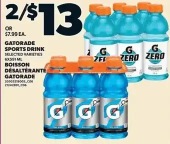 Loblaws Gatorade sports drink offer