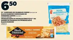 Loblaws Black Diamond shredded or crumbled cheese offer