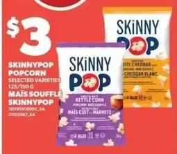 Loblaws SkinnyPop popcorn selected varieties offer