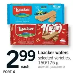 Fortinos Loacker wafers offer