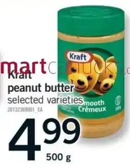 Fortinos Kraft peanut butter selected varieties offer