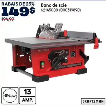 Craftsman table saw