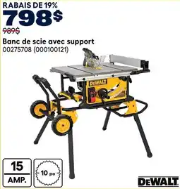 RONA DeWalt banc de scie avec support offer