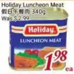 Foody Mart Holiday luncheon meat offer