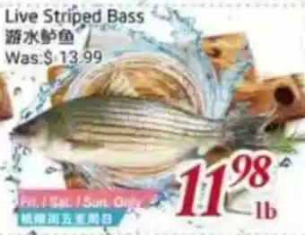 Foody Mart Live Striped Bass offer