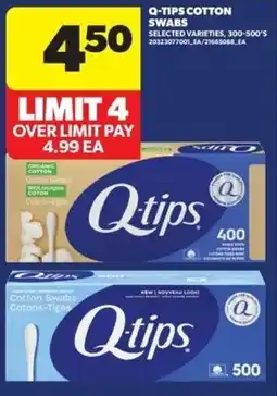 Real Canadian Superstore Q-tips cotton swabs offer