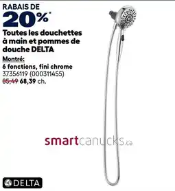 RONA Delta handheld showerheads and shower arms offer
