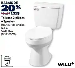 RONA Valu+ toilet 2 pieces Spezia offer