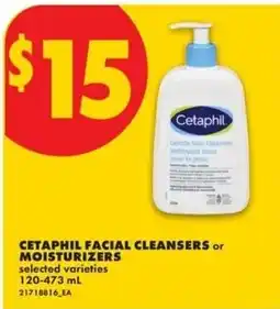 No Frills Cetaphil facial cleansers or moisturizers offer