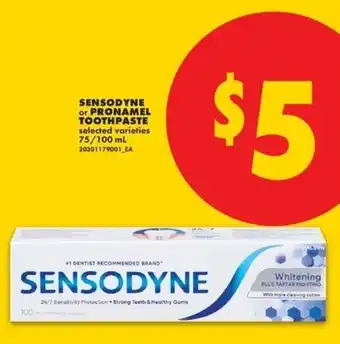 No Frills sensodyne toothpaste offer