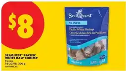 No Frills Seaquest pacific white raw shrimp offer