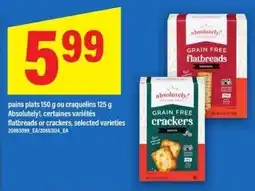 Maxi Absolutely! flatbreads or crackers offer