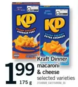 Fortinos Kraft Dinner macaroni & cheese offer