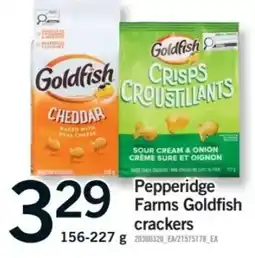 Fortinos Pepperidge Farms Goldfish crackers offer