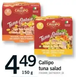 Fortinos Callipo tuna salad offer