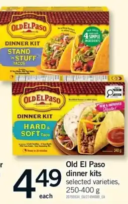 Fortinos Old El Paso dinner kits offer
