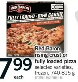 Fortinos Red Baron rising crust or fully loaded pizza offer