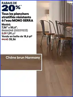 RONA Mono Serra stratified flooring offer