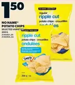 Zehrs Markets No Name potato chips offer