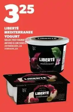 Zehrs Markets Liberté mediterranee yogurt offer